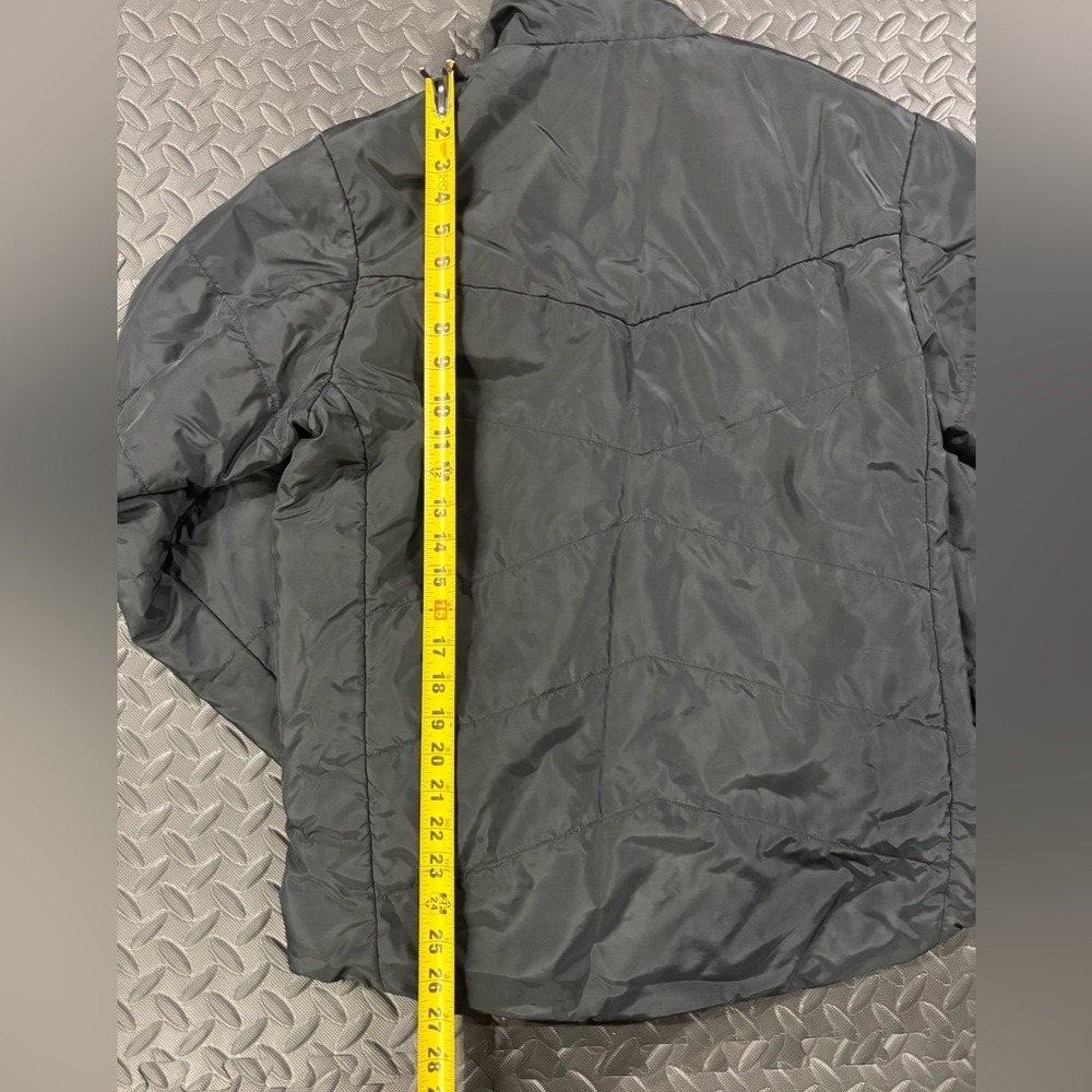 Adidas Men’s Small Black Lightweight Puffer Jacket Full Zip Athletic Coat - Picture 10 of 10